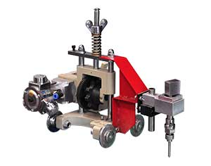 Portable Mobile Water Jet Cutting Machine Cutting Gas Pipeline 